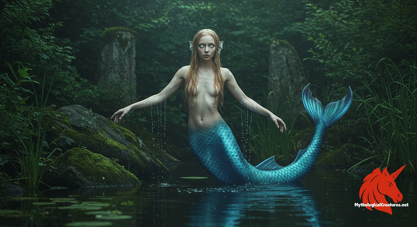 Rusalka - Embodies the dual nature of water as both life-giving and deadly, reflecting themes of beauty, sorrow, and retribution in Slavic mythology. Rusalka - Embodies the dual nature of water as both life-giving and deadly, reflecting themes of beauty, sorrow, and retribution in Slavic mythology.