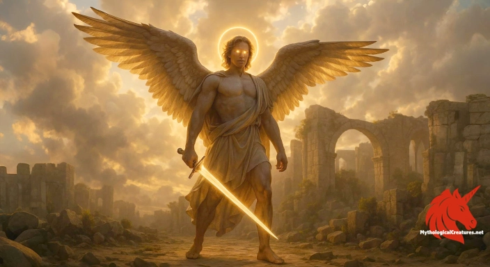 Depiction of Saint Michael the Archangel Discover another mythical creature