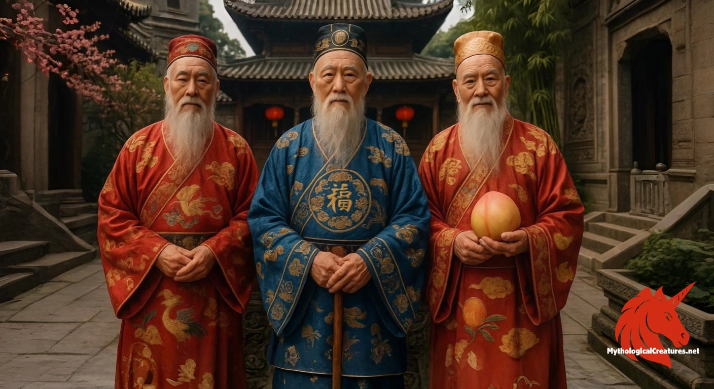 Sanxing - They symbolize essential attributes for a good and balanced life in Chinese culture