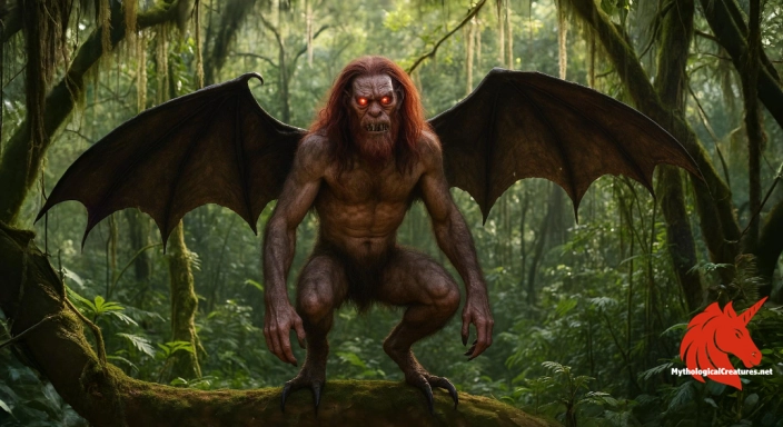 Depiction of Sasabonsam Discover another mythical creature