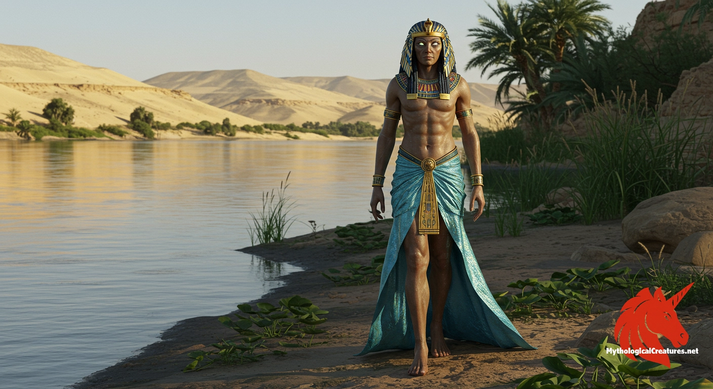 Satis - Satis was revered for her role in ensuring the fertility of the land, protecting Egypt's southern border, and representing the life-sustaining flood of the Nile.