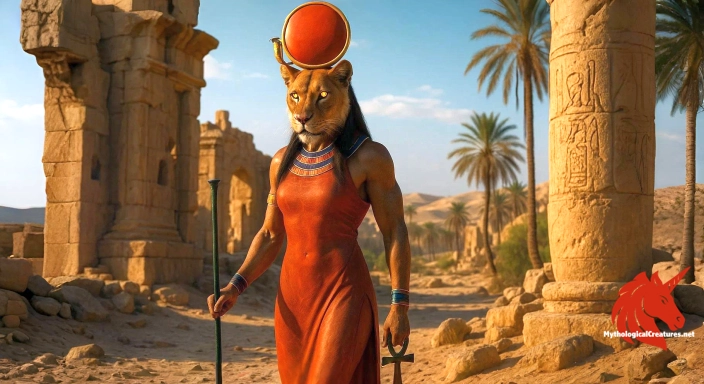 Depiction of Sekhmet Discover another mythical creature