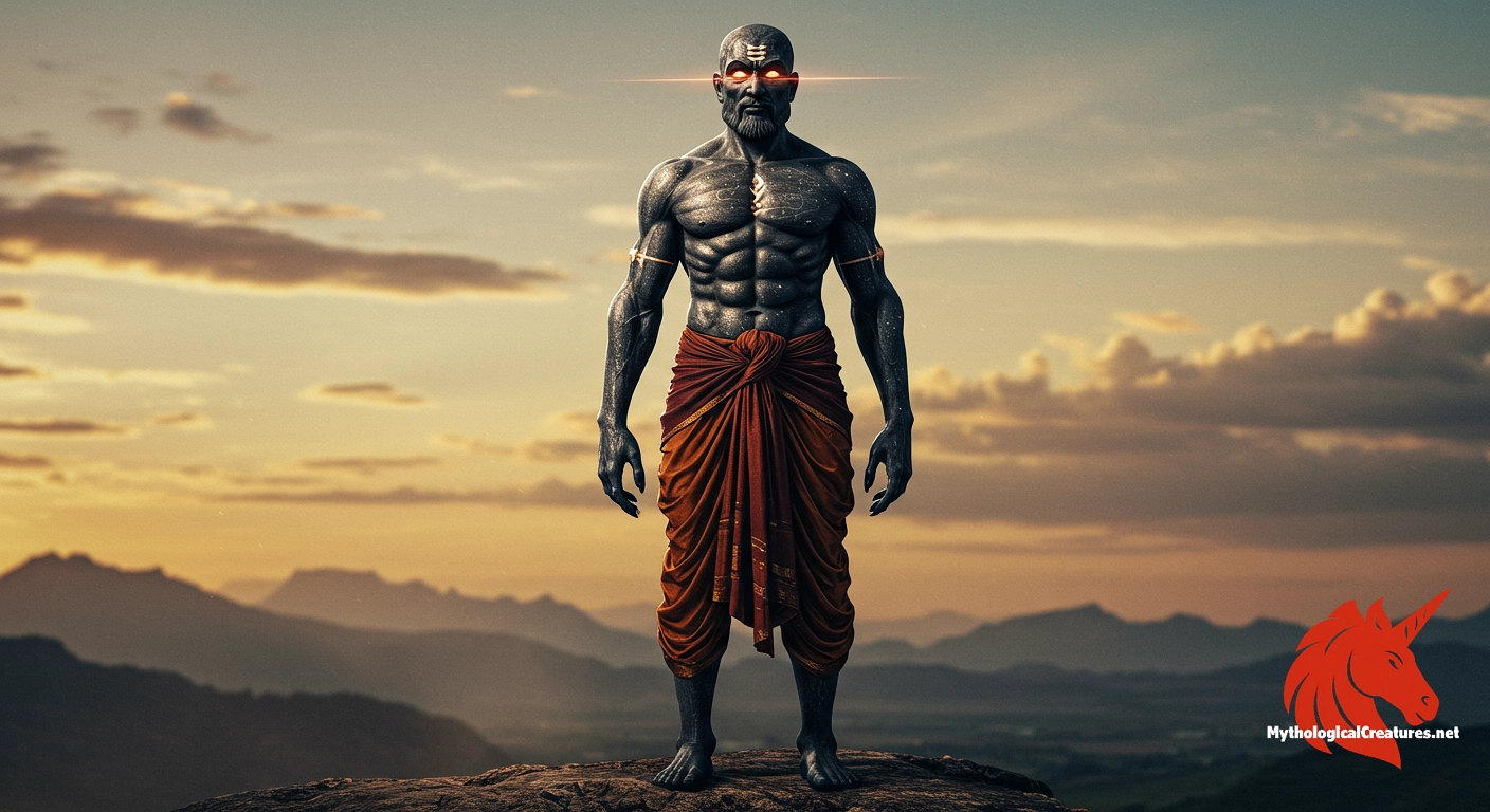 Shani - Embodying the inexorable force of karma, Shani delivers justice and retribution, influencing longevity, sorrow, and discipline.