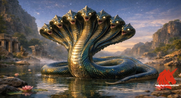 Depiction of Shesha Discover another mythical creature