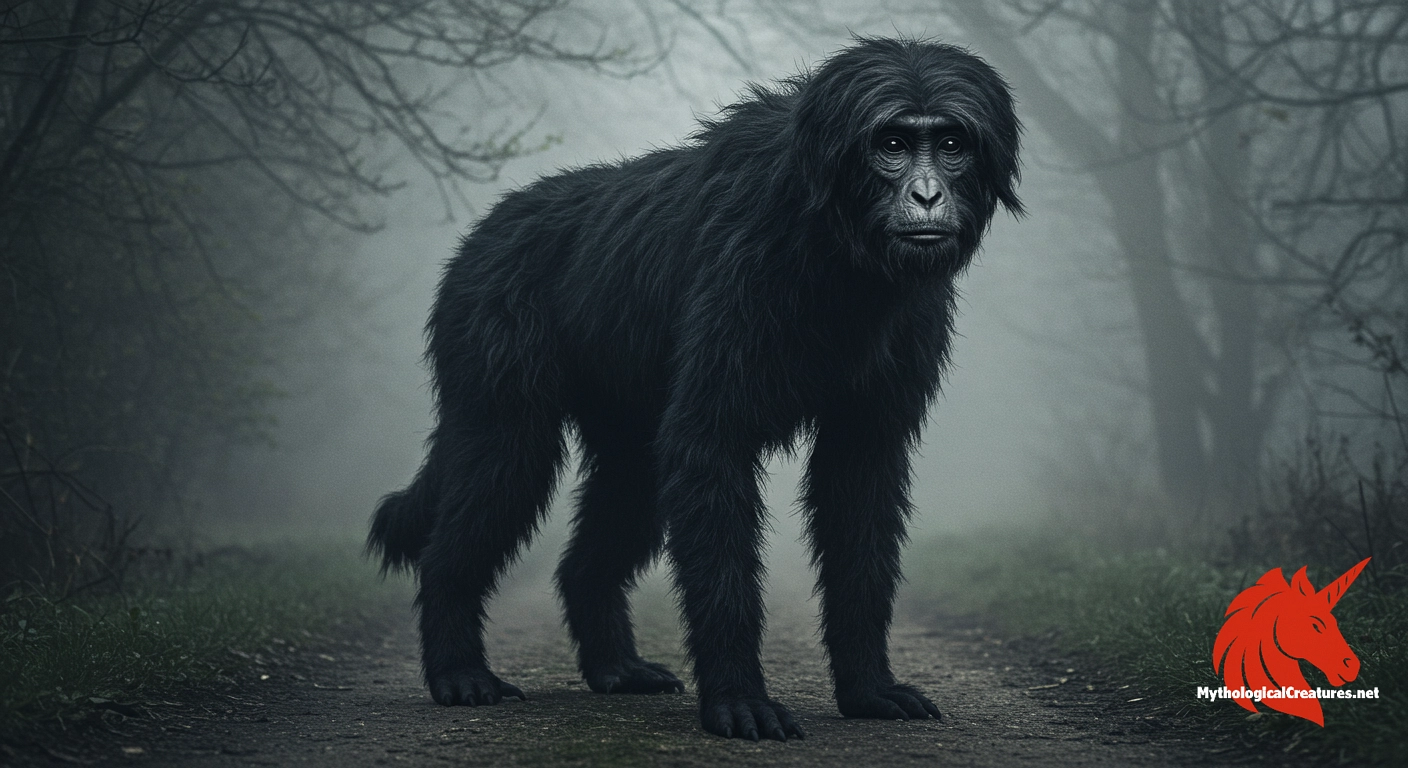 Shug Monkey - The Shug Monkey is a rare folkloric anomaly that combines distinctive animal traits with a supernatural, ghostly nature, reinforcing its role as a harbinger of eerie omens in Cambridgeshire.