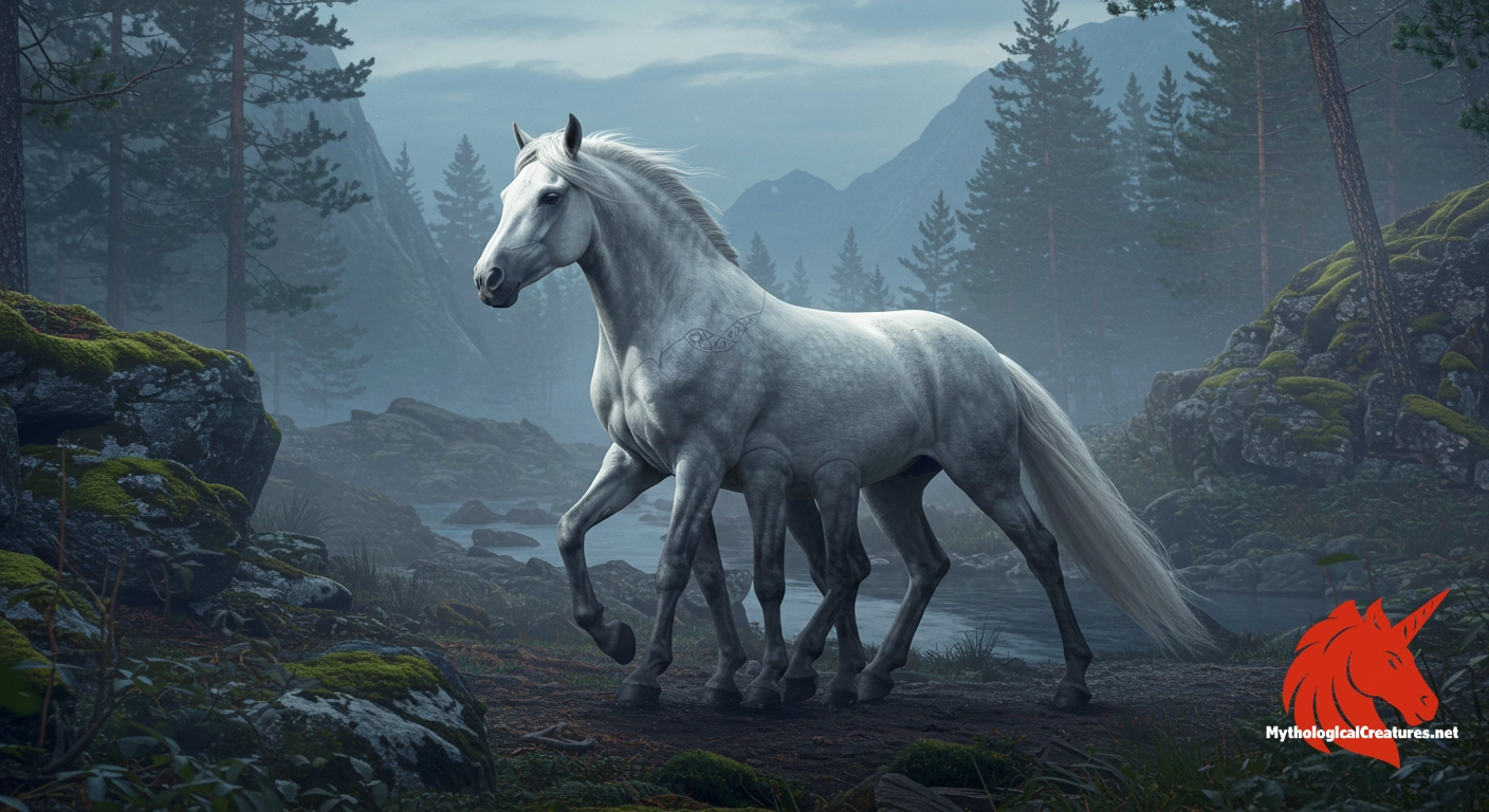 Sleipnir - An iconic figure in Norse mythology, Sleipnir embodies the miraculous nature of divine transport and the unconventional origins of myth.