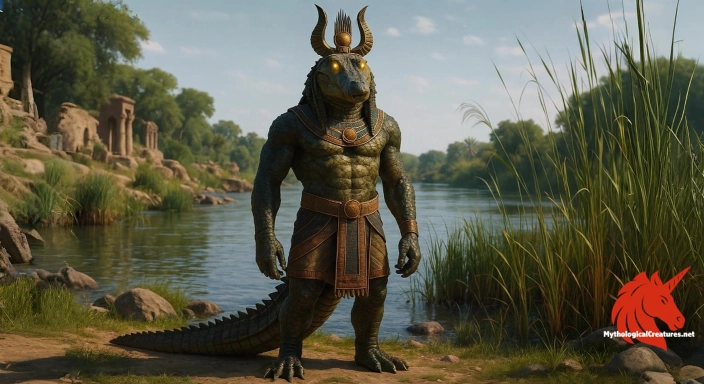 Depiction of Sobek Discover another mythical creature
