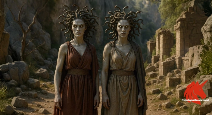 Depiction of Stheno and Euryale Discover another mythical creature