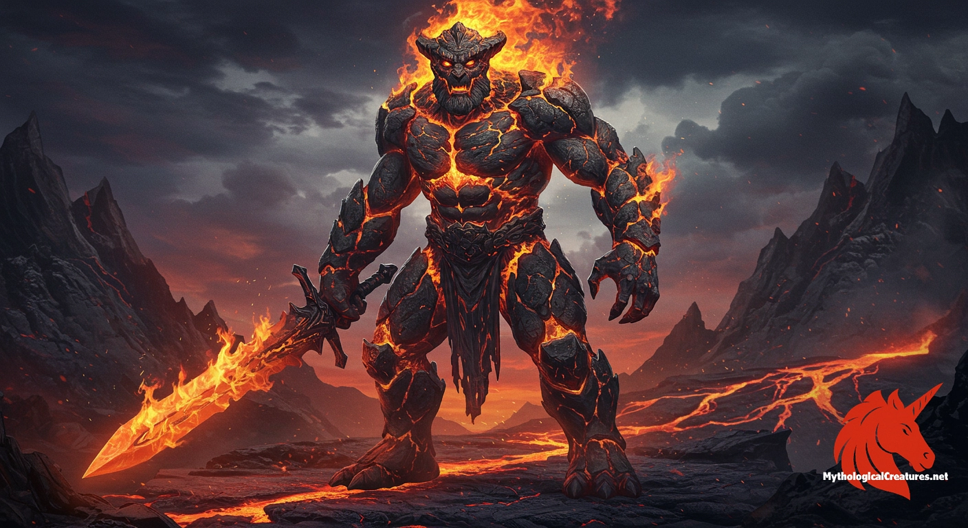 Surtr - Surtr's flames are destined to engulf the Earth, marking the end of the current world order and the beginning of renewal.