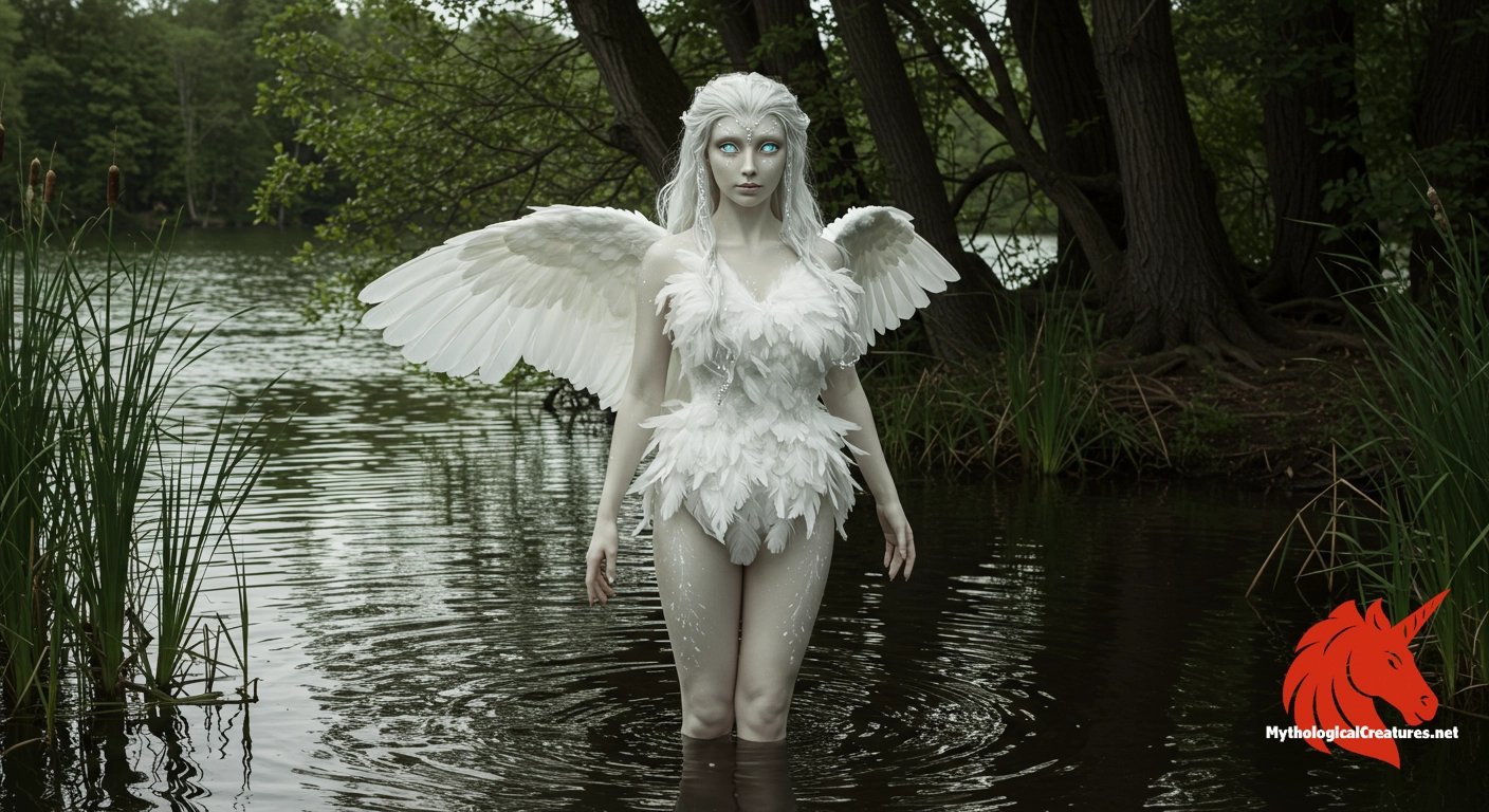 Swan maiden - Embodies the tension between freedom and captivity, serving as a symbol of transformation and the transient nature of beauty in human lore Swan maiden - Embodies the tension between freedom and captivity, serving as a symbol of transformation and the transient nature of beauty in human lore