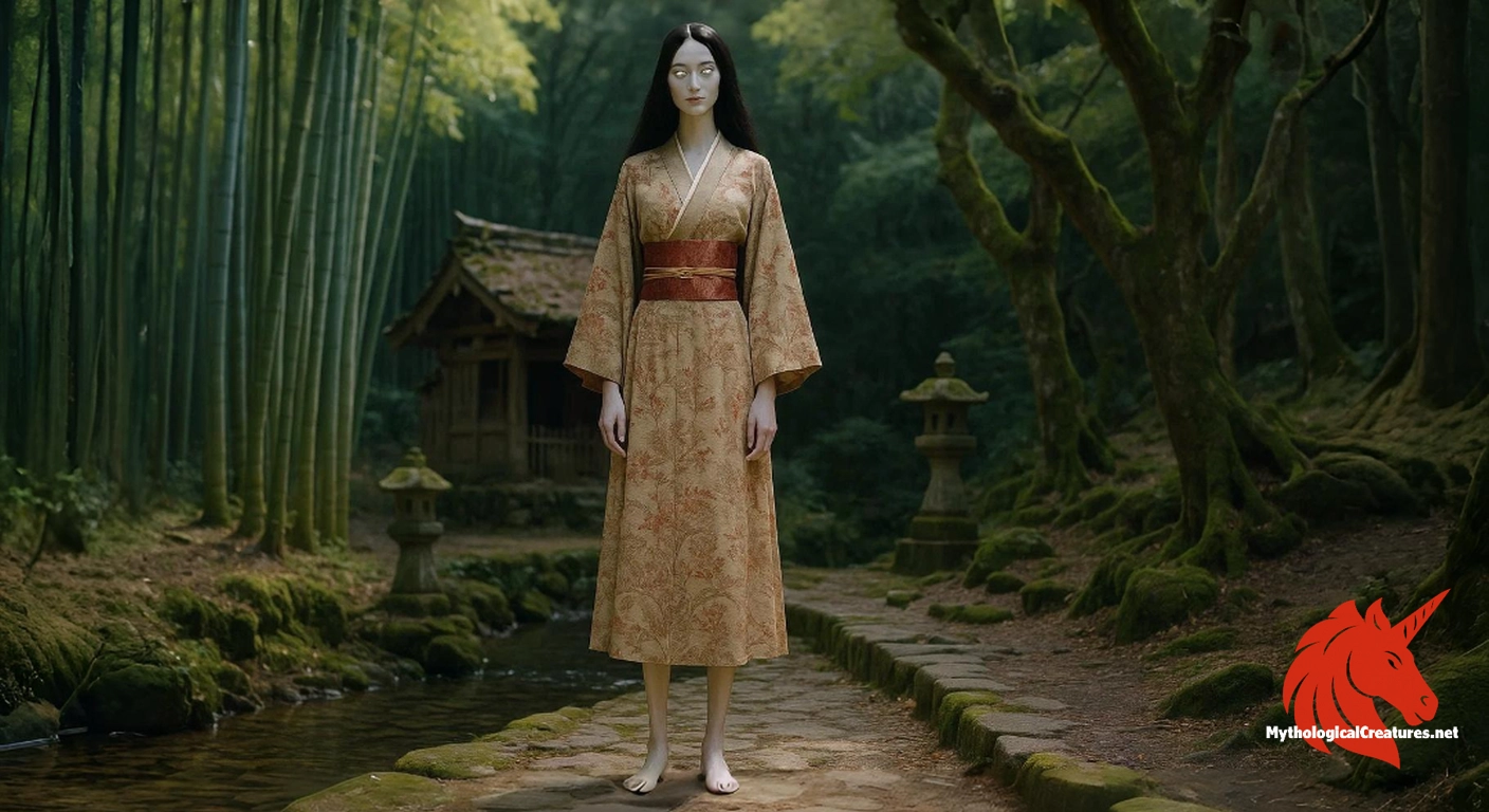 Takaonna - Takaonna embodies the enigmatic and unsettling nature of Japanese yōkai, reflecting cultural attitudes toward the supernatural and serving as a cautionary emblem in folklore.