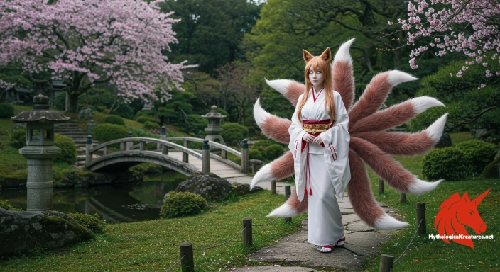 Depiction of Tamamo-no-Mae Discover another mythical creature