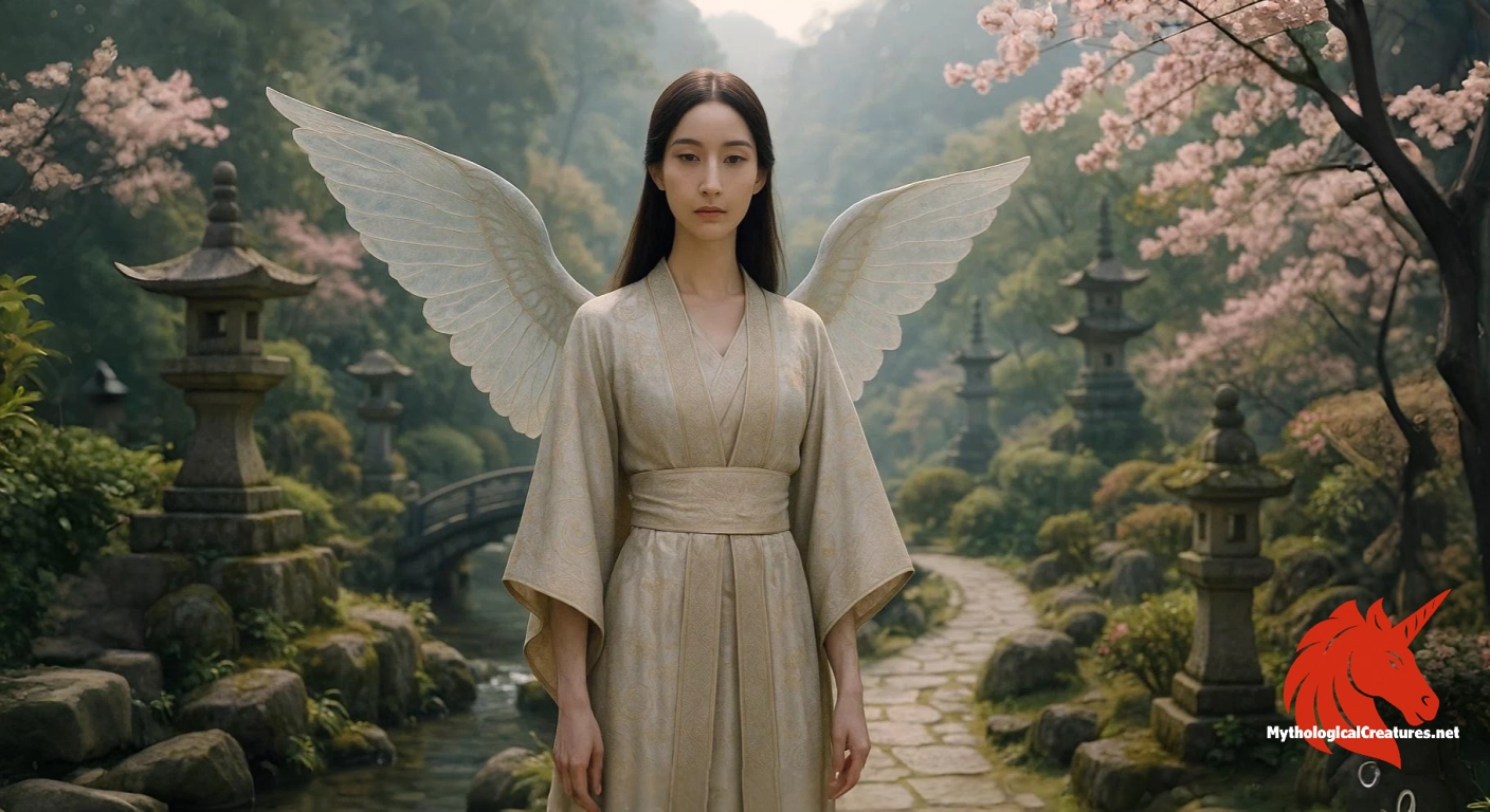 Tennin - Tennin symbolize celestial beauty and divine communication, serving as intermediaries between the divine and mortal worlds.