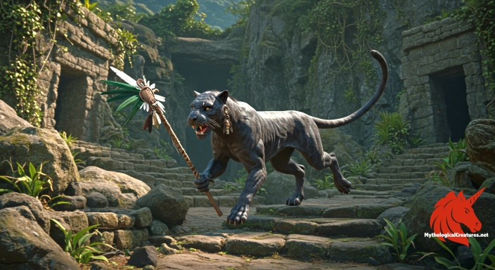 Depiction of Tepēyōllōtl Discover another mythical creature