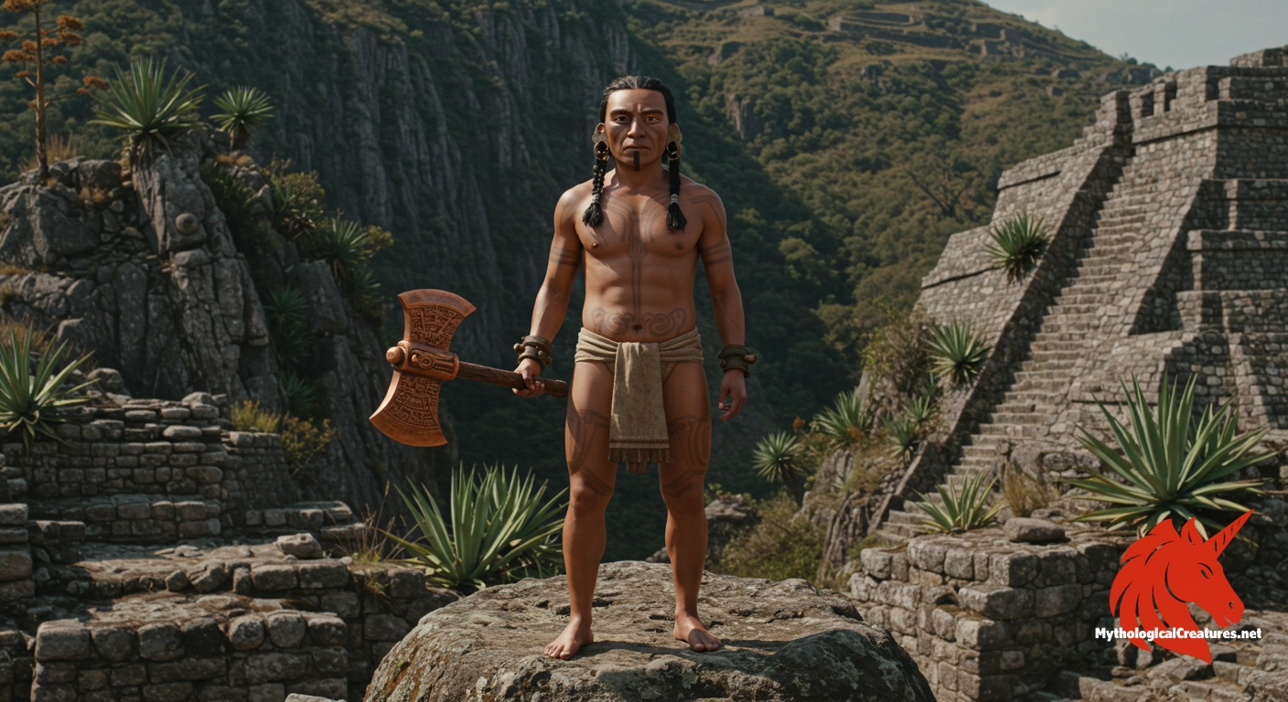 Tepoztēcatl - Embodies the sacred aspects of intoxication and fertility in Aztec culture, bridging the natural fermentation process with divine influence. Tepoztēcatl - Embodies the sacred aspects of intoxication and fertility in Aztec culture, bridging the natural fermentation process with divine influence.