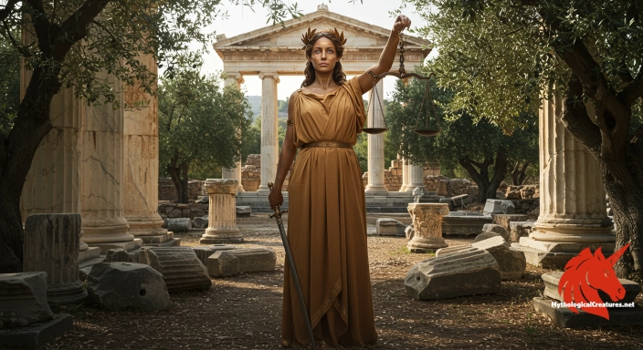 Depiction of Themis Discover another mythical creature