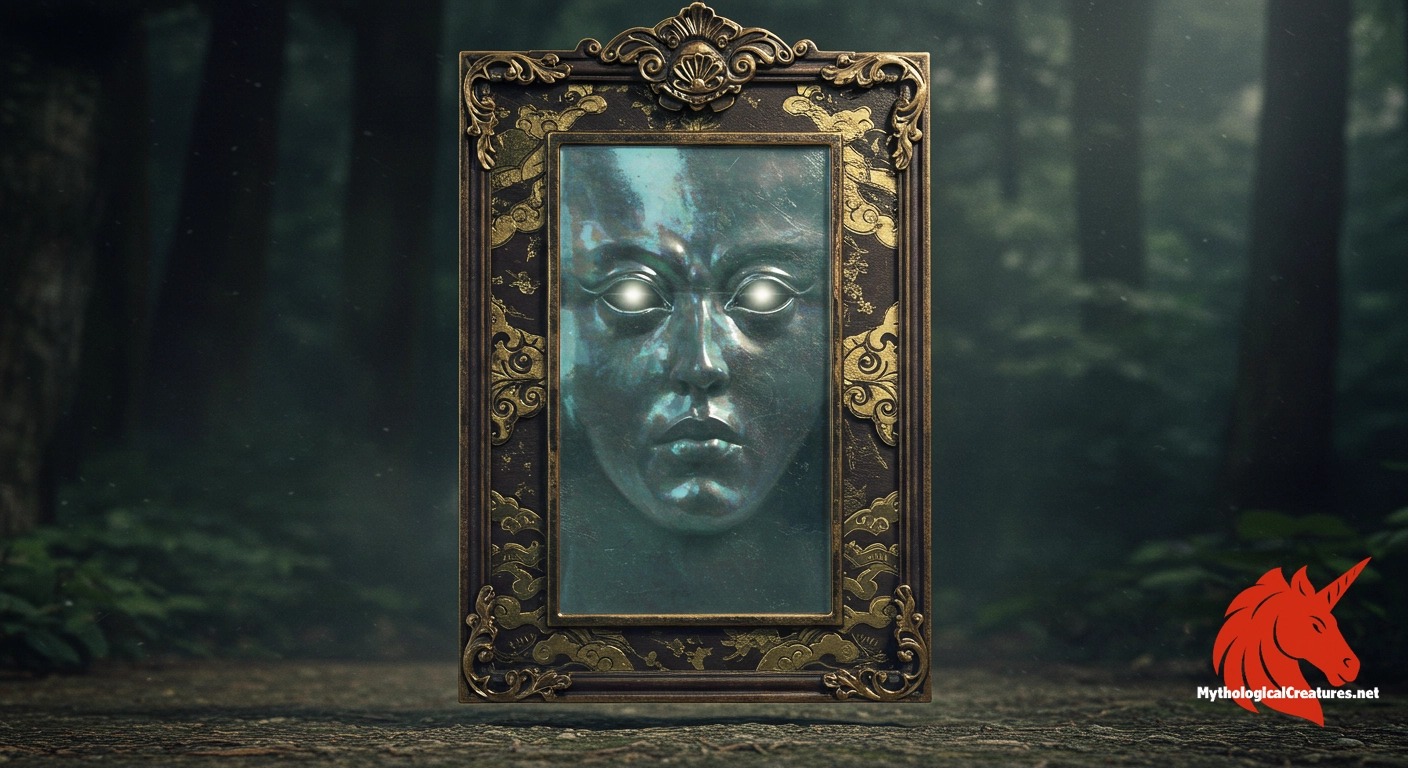 Ungaikyō - Embodies the mysterious and transformative power of reflection in Japanese folklore, blurring the boundaries between reality and illusion.