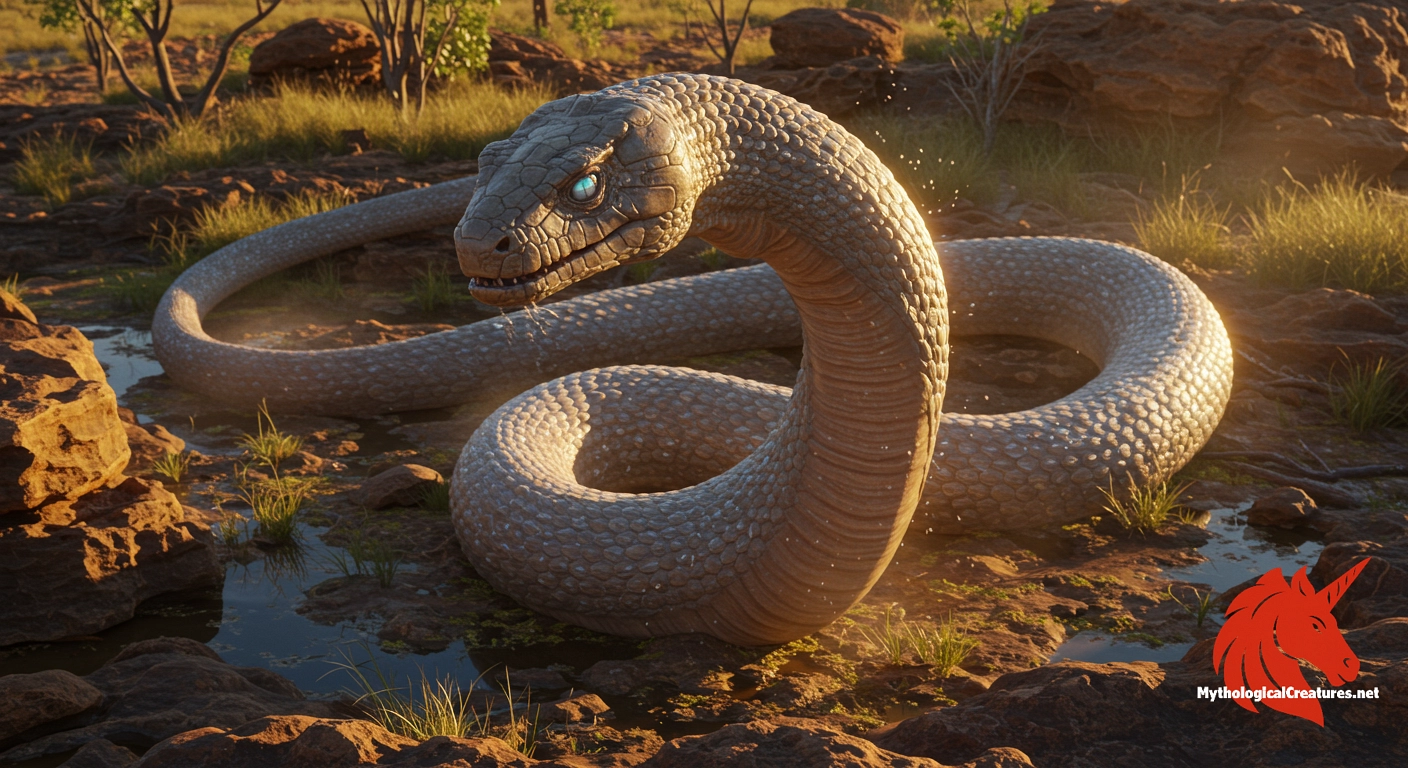 Ungud - Embodies creative powers, life, and fertility; integral in the formation of natural species through Dreaming.