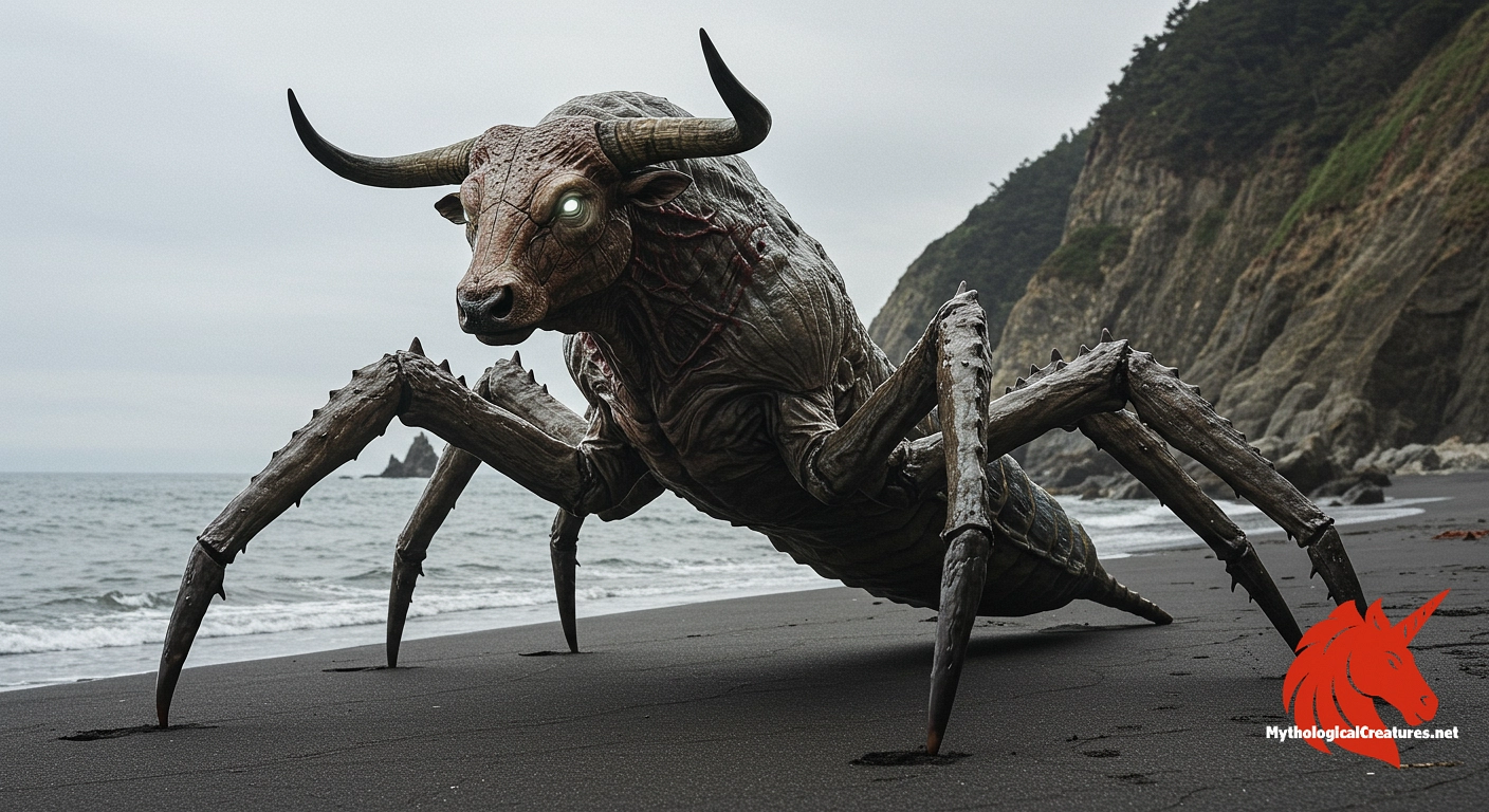 Ushi-oni - Acts as a cautionary symbol of the dangers lurking in coastal regions, and is an enduring figure in Japanese mythology.