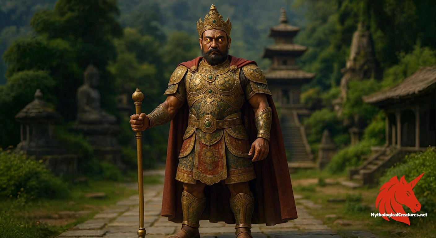 Vaiśravaṇa - Esteemed as one of the Four Heavenly Kings, Vaiśravaṇa symbolizes martial prowess and divine guardianship within the Buddhist tradition. Vaiśravaṇa - Esteemed as one of the Four Heavenly Kings, Vaiśravaṇa symbolizes martial prowess and divine guardianship within the Buddhist tradition.