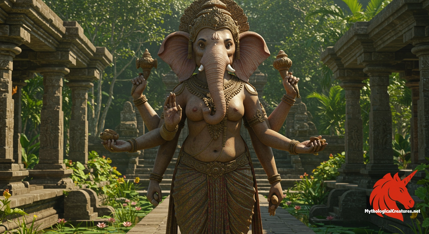 Vinayaki - Vinayaki symbolizes the feminine aspect of divine wisdom and the power to remove obstacles, reflecting complex gender dynamics within Indian spirituality.