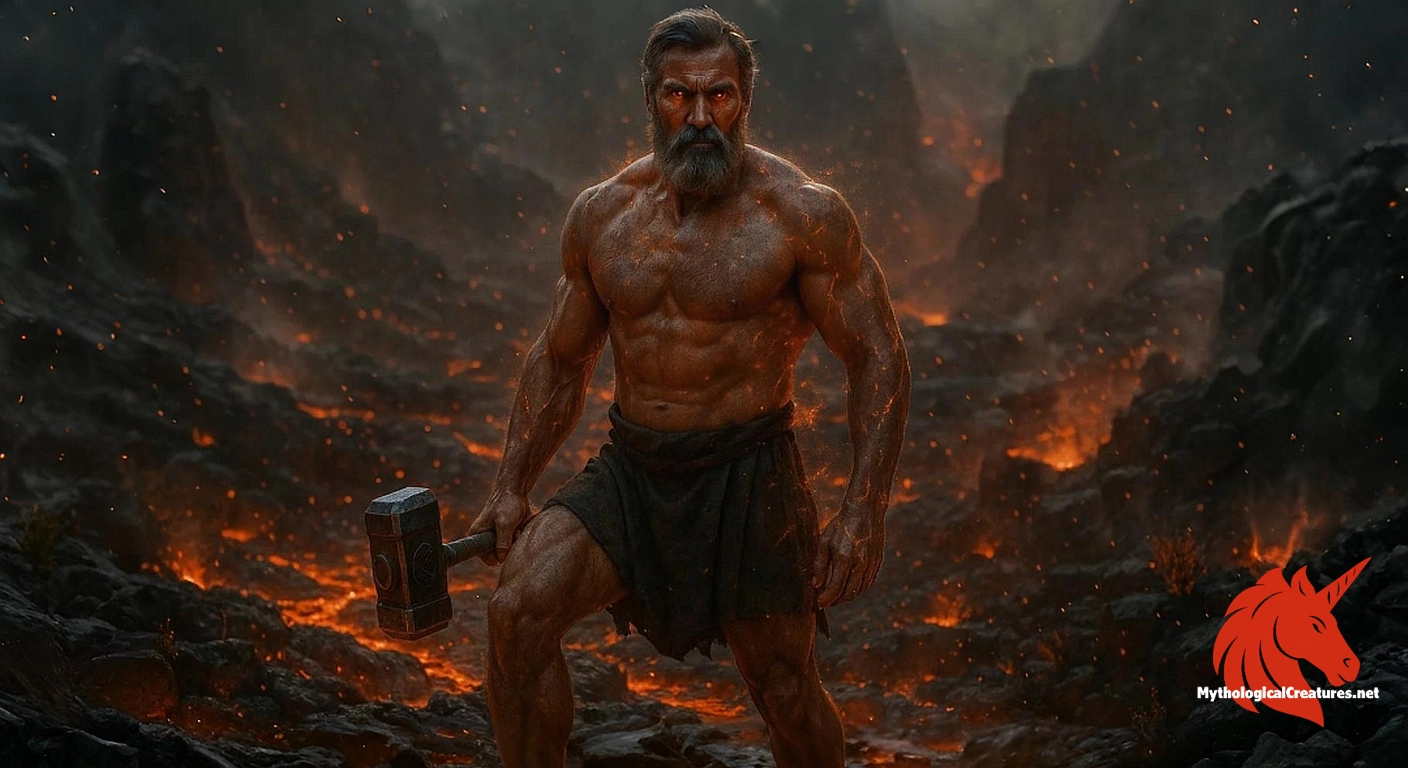 Vulcan - Represents the creative and destructive aspects of fire and plays a crucial role in the mythology of metalworking and divine craftsmanship.