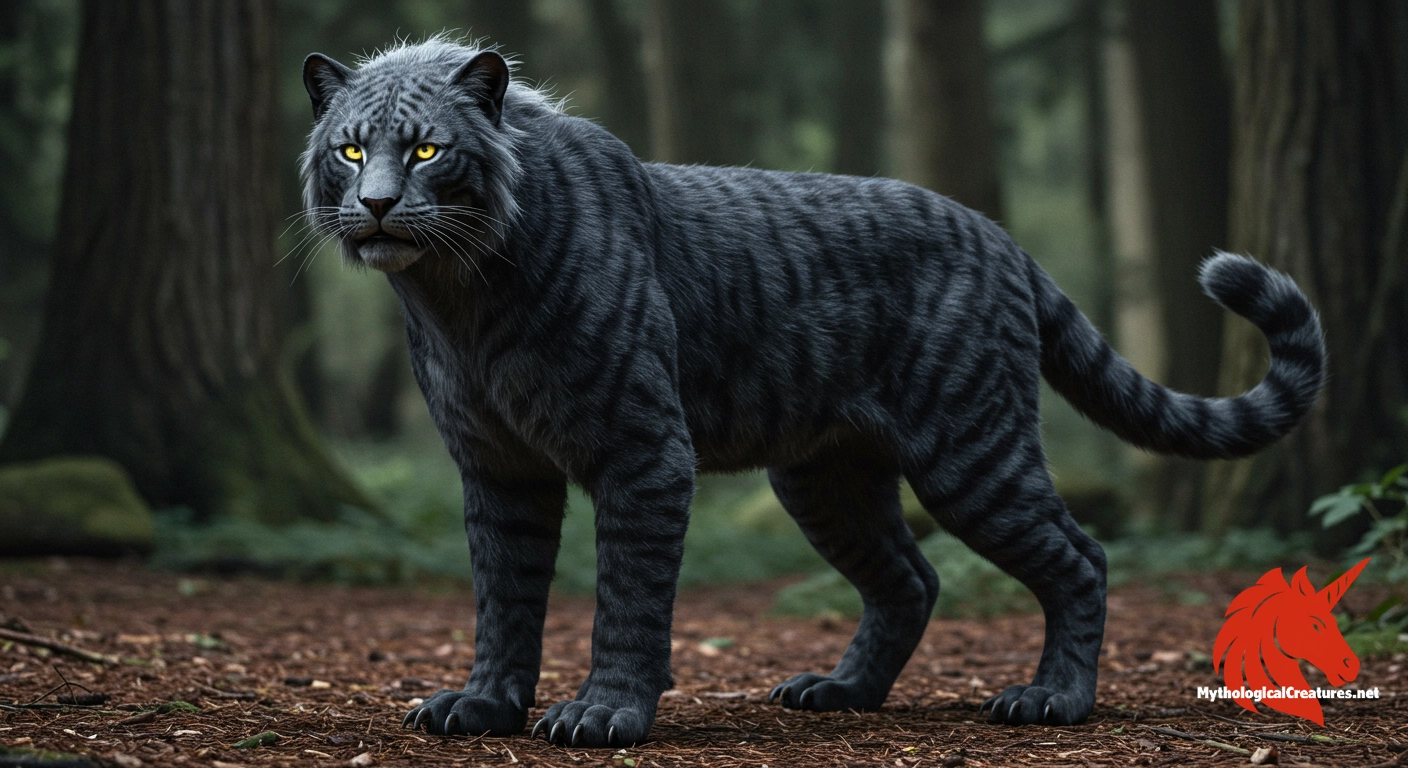 Wampus cat - Represents the ambiguity of nature and the diverse cultural interpretations of the supernatural in American communities.