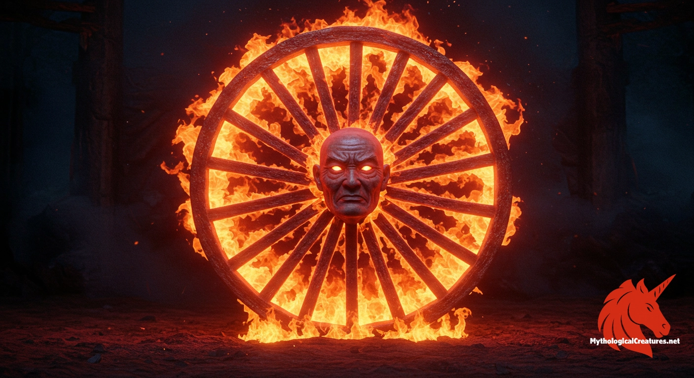Wanyūdō - Represents the inevitability of death and the cycle of rebirth, symbolised by his burning wheel form.