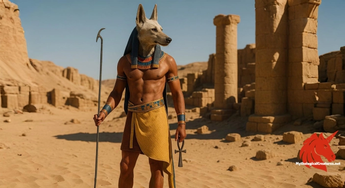 Depiction of Wepwawet Discover another mythical creature