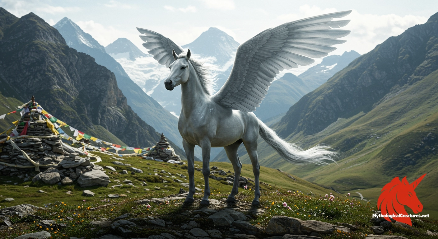 Wind Horse - Central in Tibetan Buddhist symbolism, it represents the human soul and the promise of well-being and longevity.