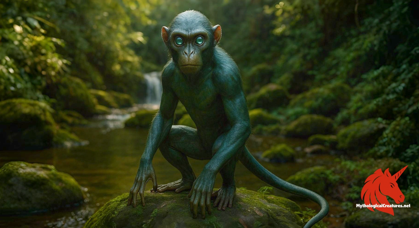 Wuzhiqi - Wuzhiqi embodies the integration of simian mischief with aquatic mystique, contributing to the rich tapestry of Chinese demon lore.