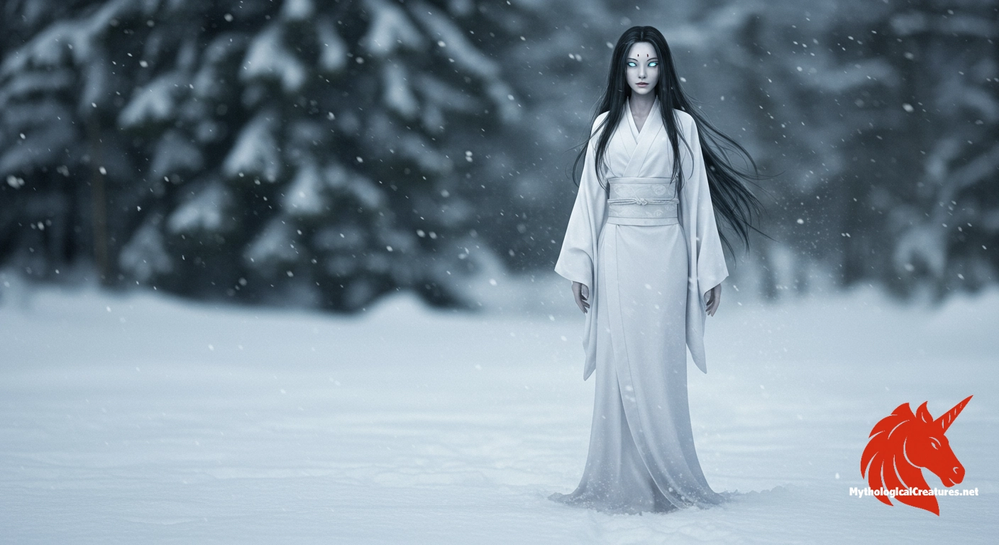 Yuki-onna - Represents the captivating yet perilous nature of winter, symbolising both life and death.