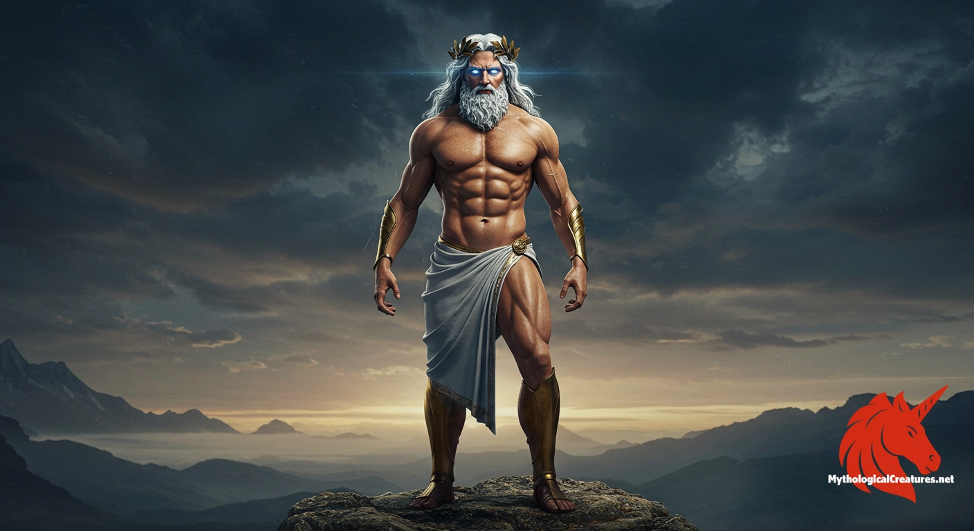 Zeus - Central to Greek mythology as the enforcer of divine order and justice Zeus - Central to Greek mythology as the enforcer of divine order and justice